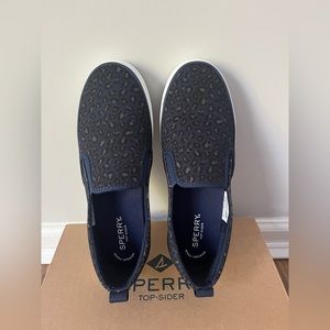 Sperry Top-Sider Crest Twin Gore Animal Print Slip On Sneaker-Size 8